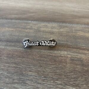 Great White 1980s American Original Concert Tour Metal‎ Pin 1.5"